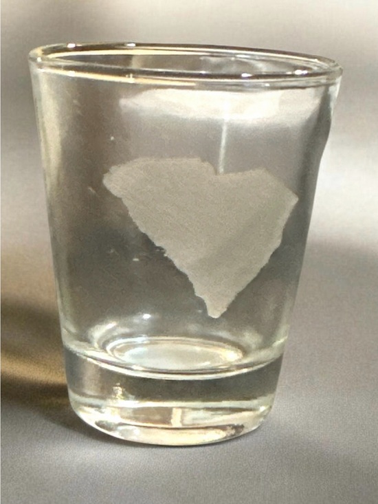 Other - Clear Etched Shot Glass with South Carolina Silhouette
1843A